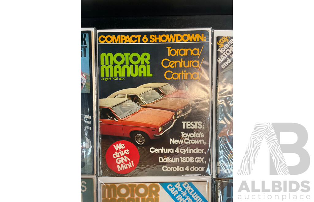 Collection of 9 Vintage MOTOR MANUAL Magazines (1974-1975)