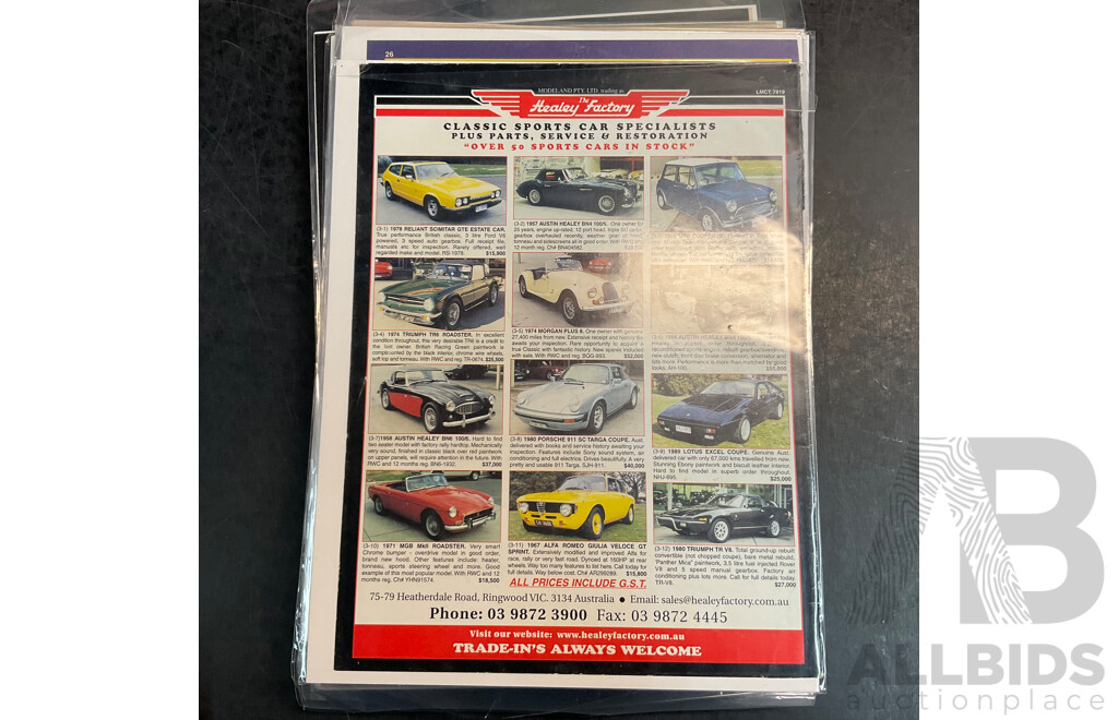 Vintage Collection of Vehicle-Related Flyers, Magazine Pages, and Newspapers