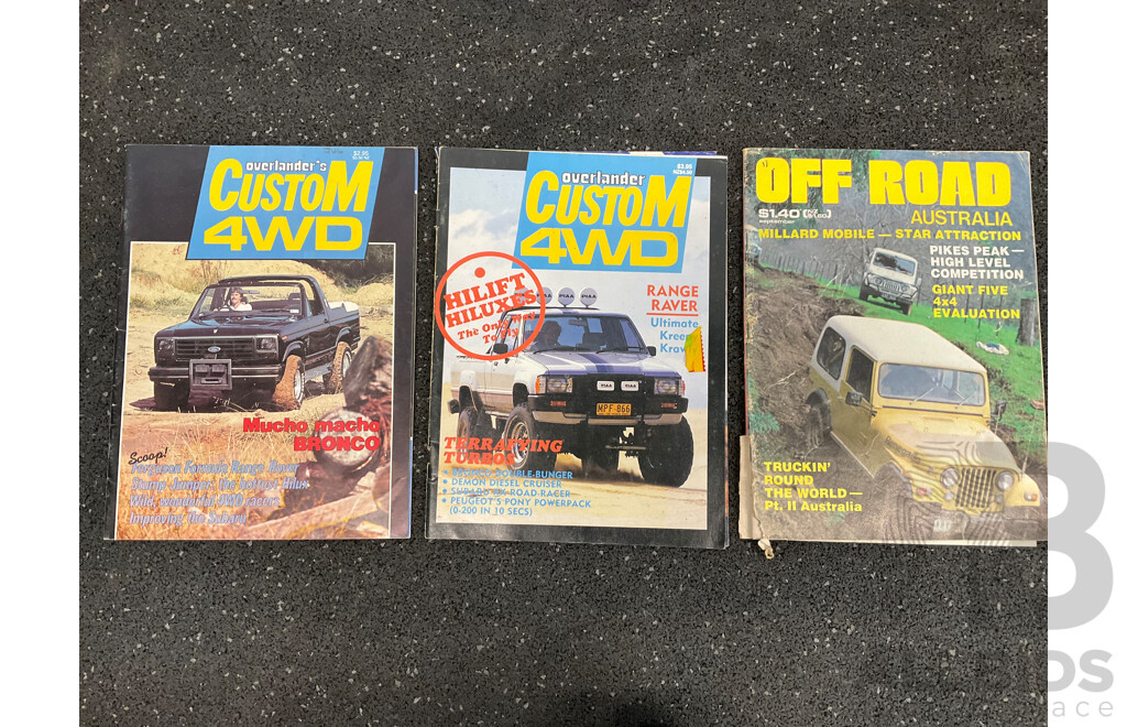 Collection of 43 Magazines (90s) Including Modern Motor, Wheels, World Cars, CAR Australia, 4Wheeler, of Road and More