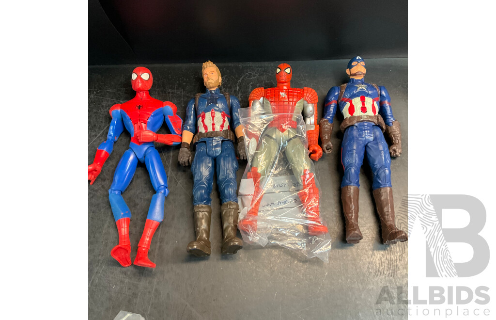Vintage Collection of Action Figure Included Spider Man, Marvel, Justice League & More