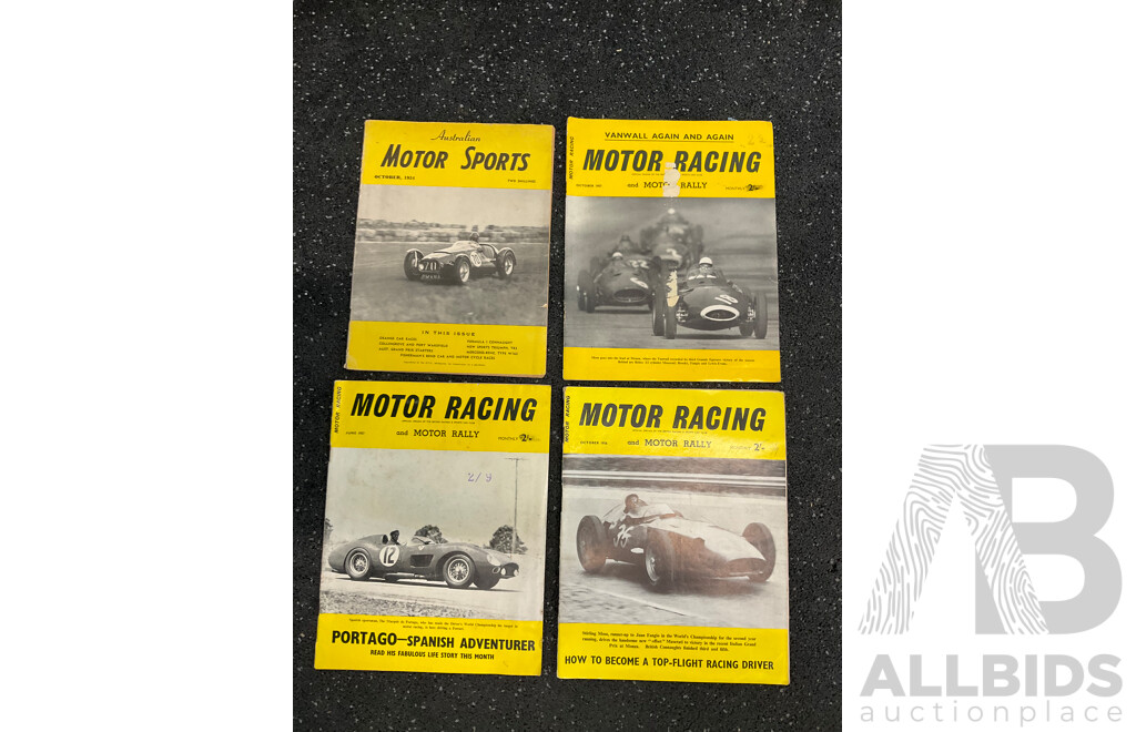 Collection of 14 50s Vintage Magazines,  Including Modern Motor, Sports Cars, Worlds Fastest Sports Cars, Motor Racing, the Autocar and the Motor