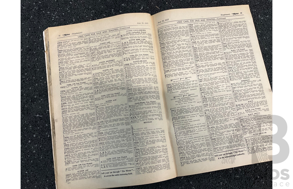 Collection of 14 50s Vintage Magazines,  Including Modern Motor, Sports Cars, Worlds Fastest Sports Cars, Motor Racing, the Autocar and the Motor