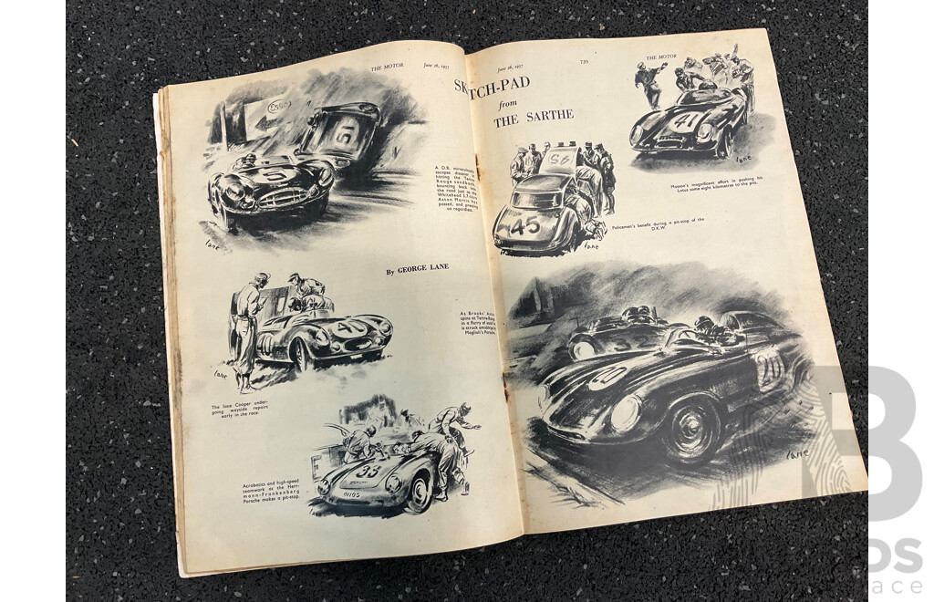 Collection of 14 50s Vintage Magazines,  Including Modern Motor, Sports Cars, Worlds Fastest Sports Cars, Motor Racing, the Autocar and the Motor
