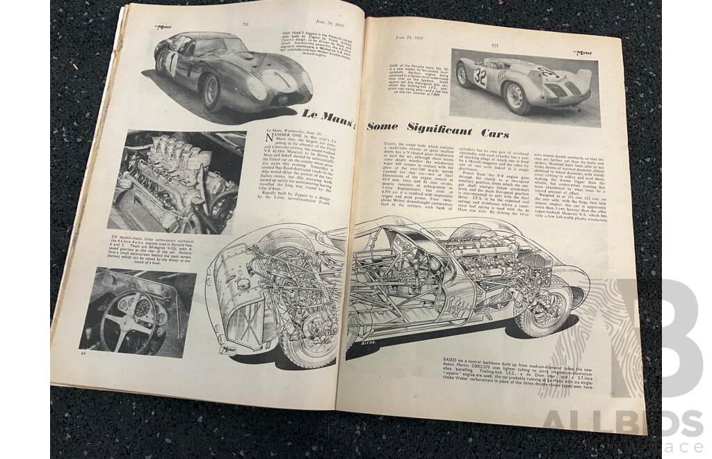 Collection of 14 50s Vintage Magazines,  Including Modern Motor, Sports Cars, Worlds Fastest Sports Cars, Motor Racing, the Autocar and the Motor