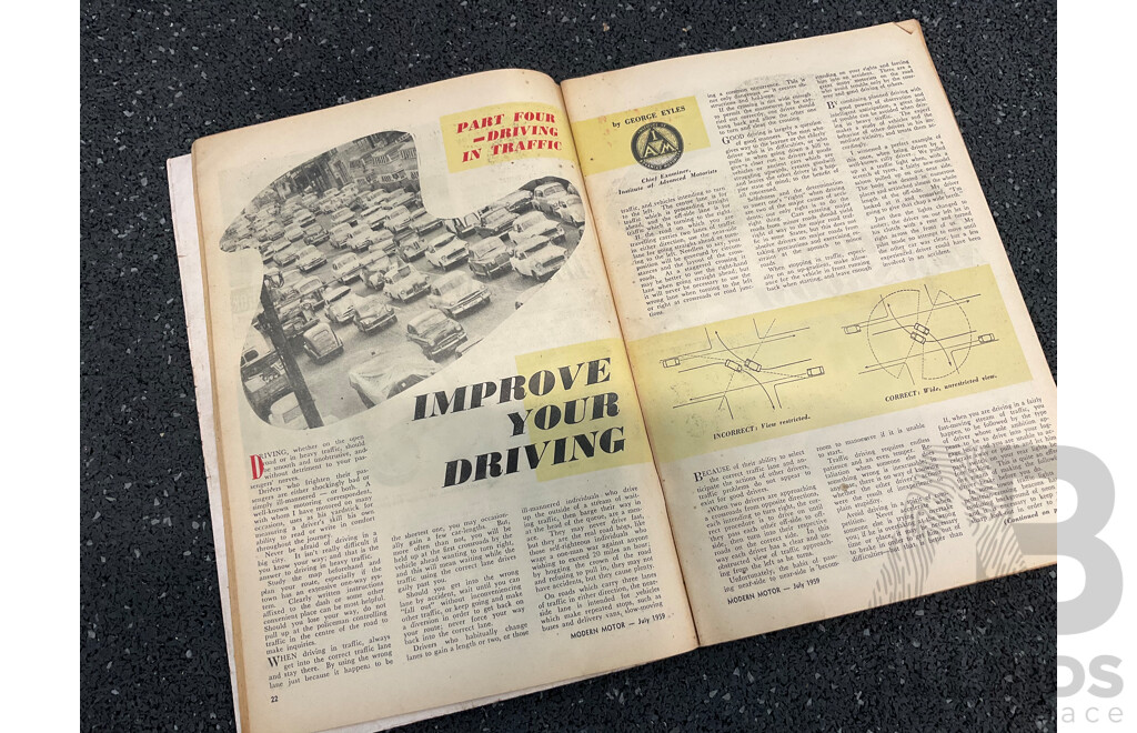 Collection of 14 50s Vintage Magazines,  Including Modern Motor, Sports Cars, Worlds Fastest Sports Cars, Motor Racing, the Autocar and the Motor