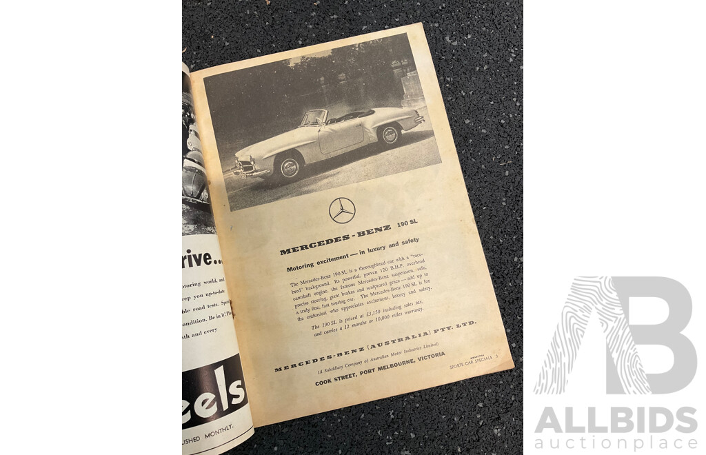 Collection of 14 50s Vintage Magazines,  Including Modern Motor, Sports Cars, Worlds Fastest Sports Cars, Motor Racing, the Autocar and the Motor