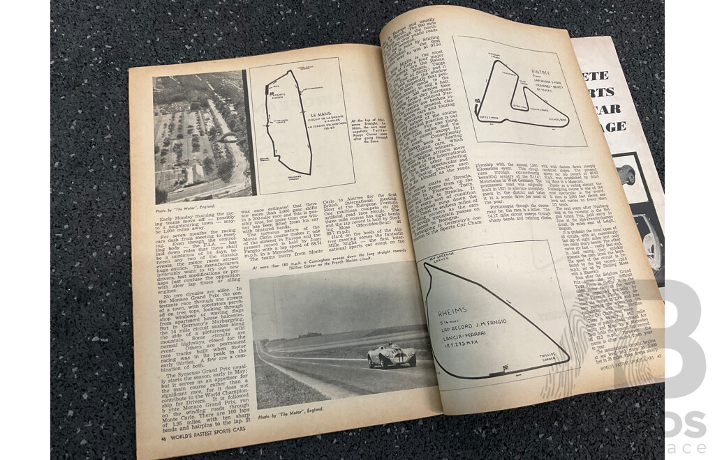 Collection of 14 50s Vintage Magazines,  Including Modern Motor, Sports Cars, Worlds Fastest Sports Cars, Motor Racing, the Autocar and the Motor