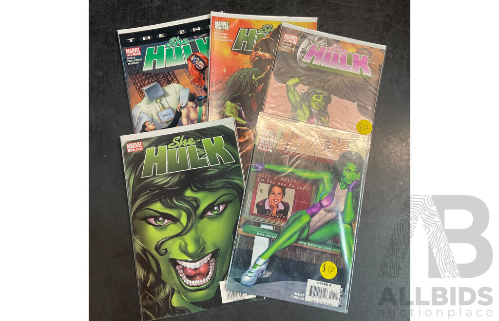 Collection of Comic Book Included Star Trek, She Hulk, Steeltown and More