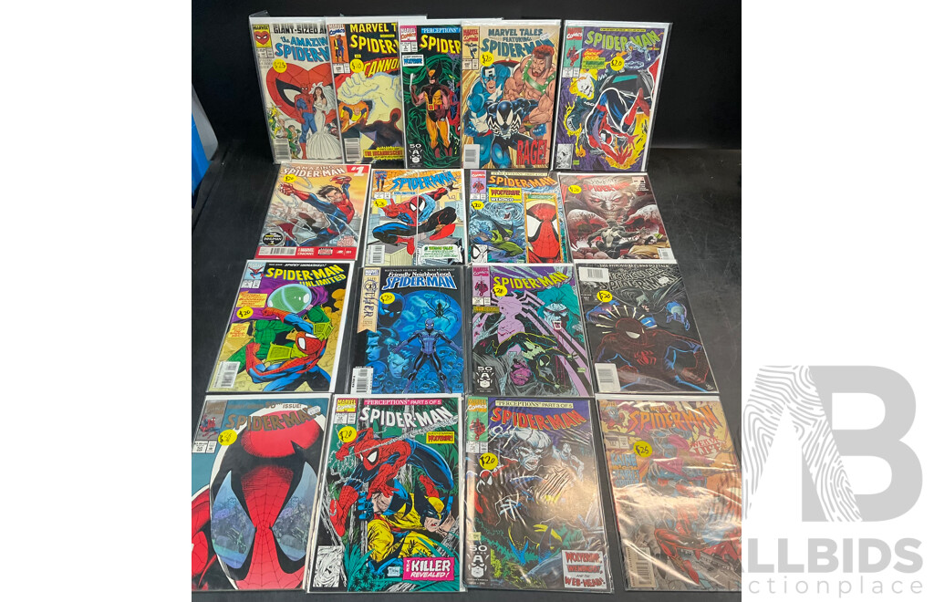 Collection of Spider Man Comic Book - Lot of 17