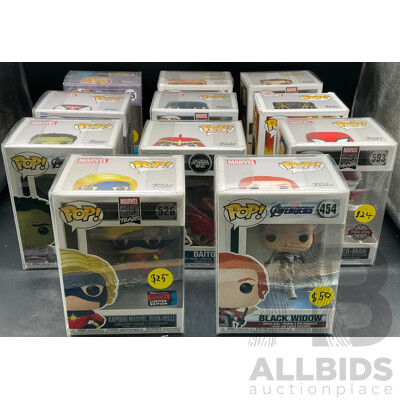 Marvel Pop! Collectable Figurines - Lot of 11 - ORP $239.99