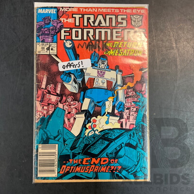 the Transformers #48 (1989) the Return of Megatorn + 'image'