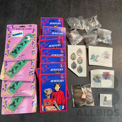 Star Wars Jabba the Hutt's Hookah Pipe 1983 Authentic Kenner Accessory Pack & ET, Sitich, Disney Haunted Mansion Pins & More