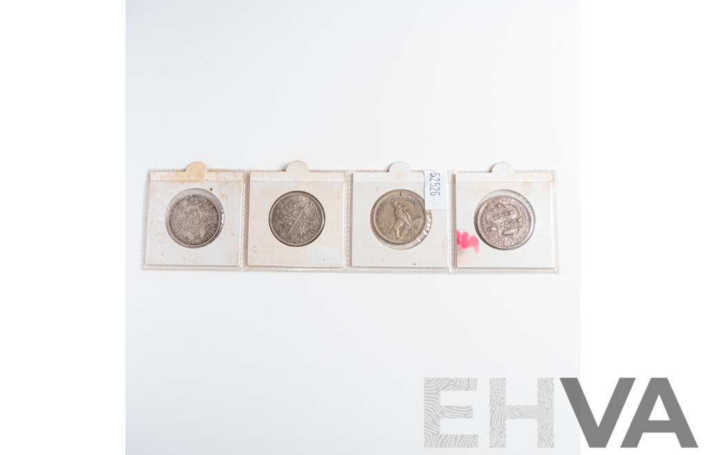 Australian Silver Florins Including Commemorative 1927, 1951, 1954 and KGV 1918M
