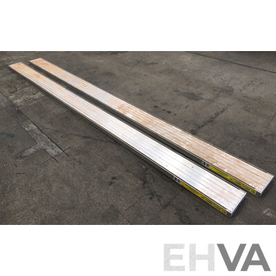 Bailey Four Meter Aluminium Planks - Lot of Two