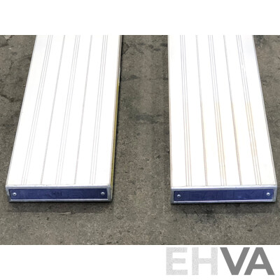 Bailey Four Meter Aluminium Planks - Lot of Two