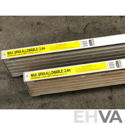 Bailey Four Meter Aluminium Planks - Lot of Two