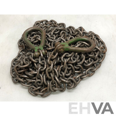 Heavy Duty Steel Chain with Two Steel Eyelets(approx 8 Meters)