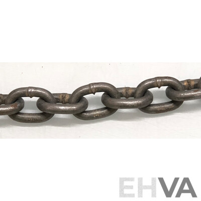 Heavy Duty Steel Chain with Two Steel Eyelets(approx 8 Meters)