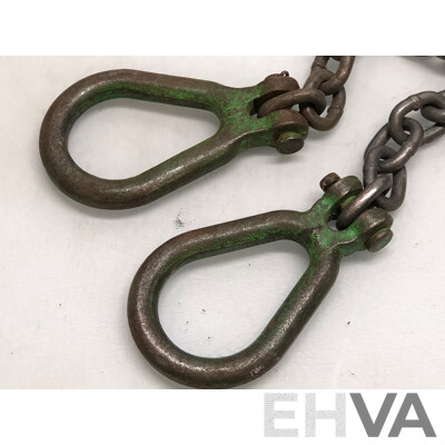 Heavy Duty Steel Chain with Two Steel Eyelets(approx 8 Meters)