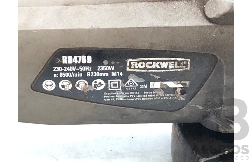 Rockwell 230mm Electric Angle Grinder