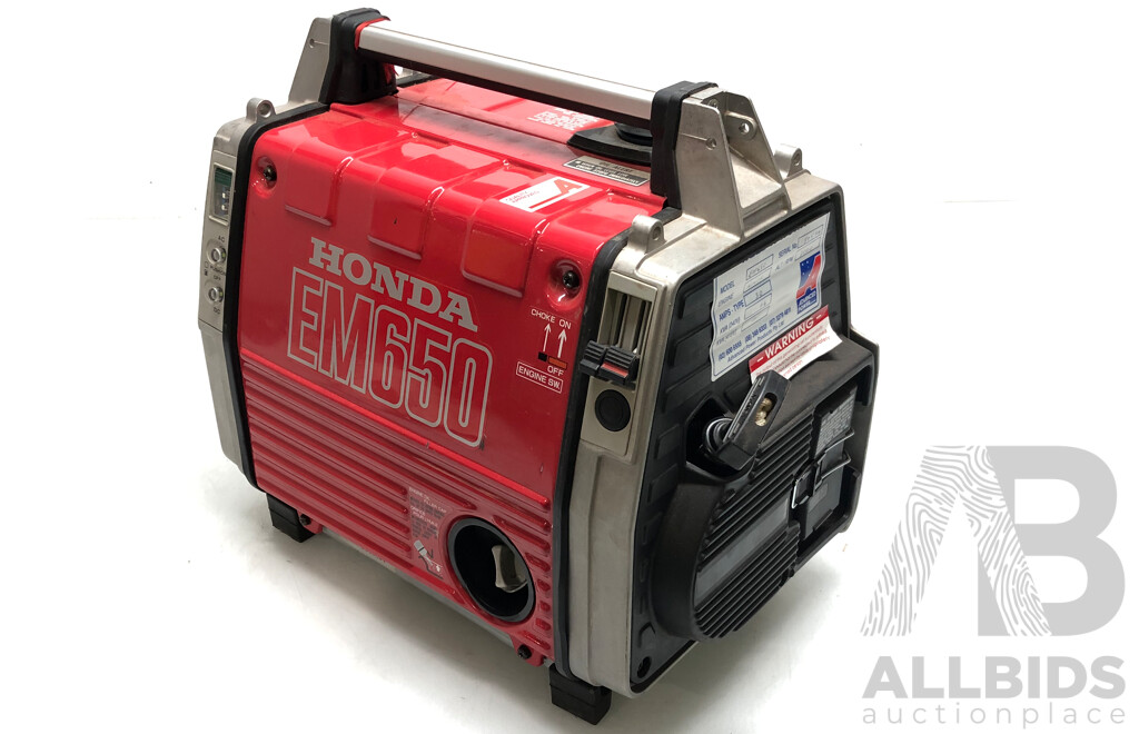 Honda EM650 Four Stroke Petrol Powered Generator