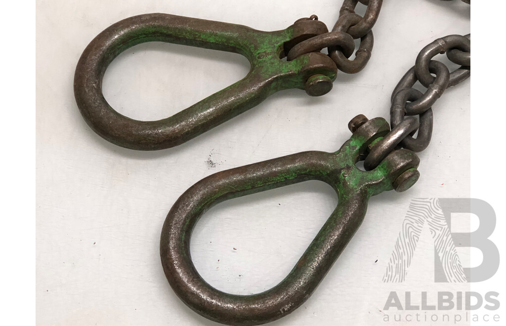Heavy Duty Steel Chain with Two Steel Eyelets(approx 8 Meters)