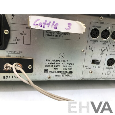 Vintage TOA (TA-406E) Audio Amplifier