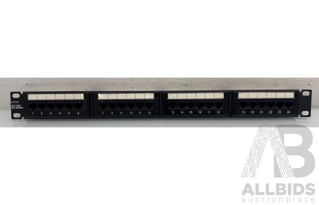 Dick Smith 24 Port CAT5 Patch Panel - Lot of 2