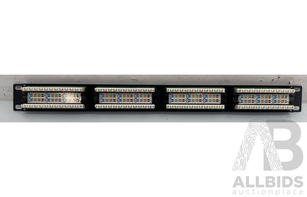 Dick Smith 24 Port CAT5 Patch Panel - Lot of 2