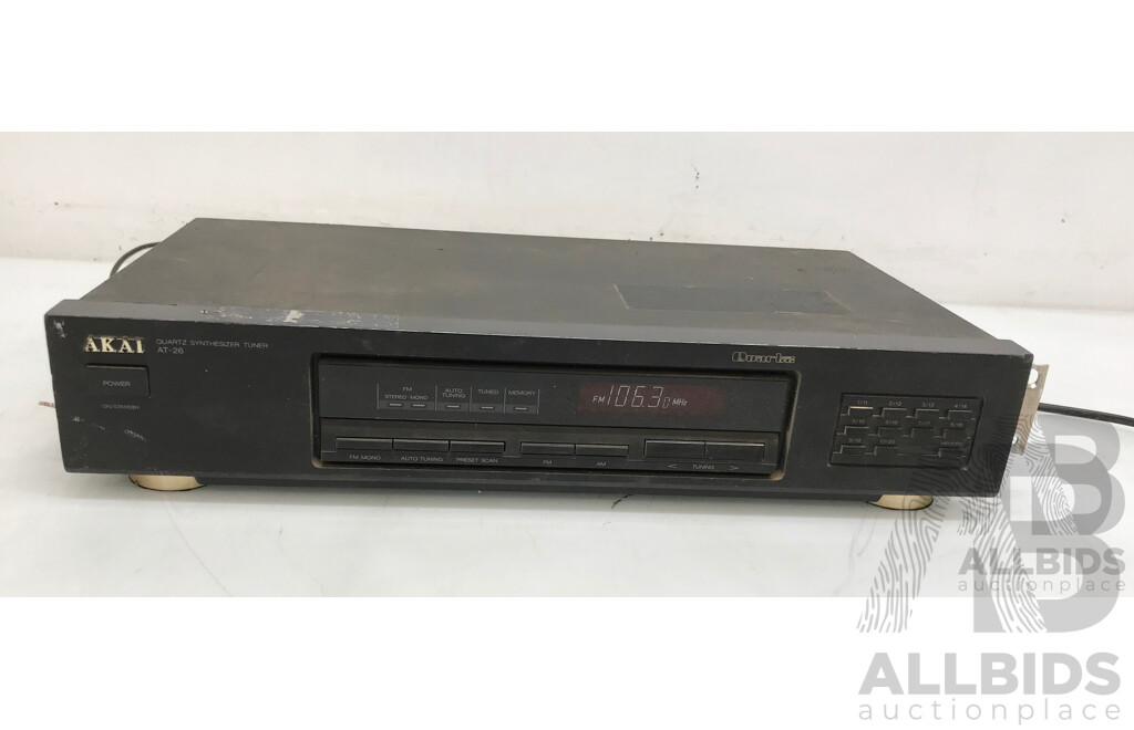 Vintage Akai (AT-26) Quartz Synthesizer Tuner