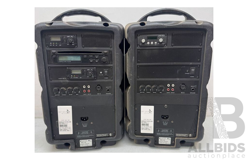 Okayo Wireless 50W Sound System - Lot of 2