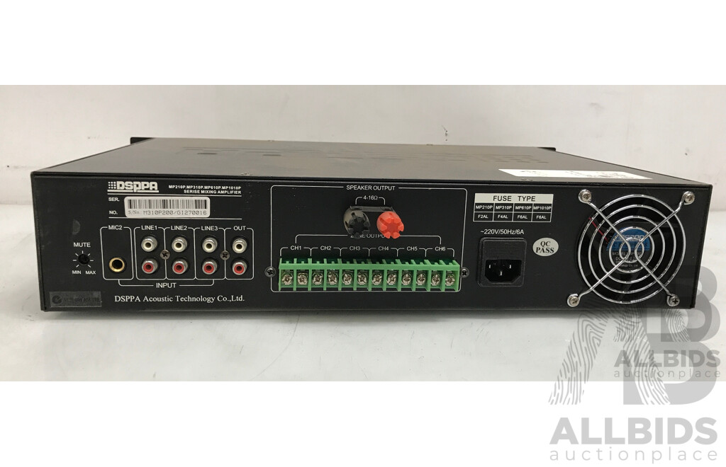 DSPPA (MP310P) 6 Zones Mixing Amplifier