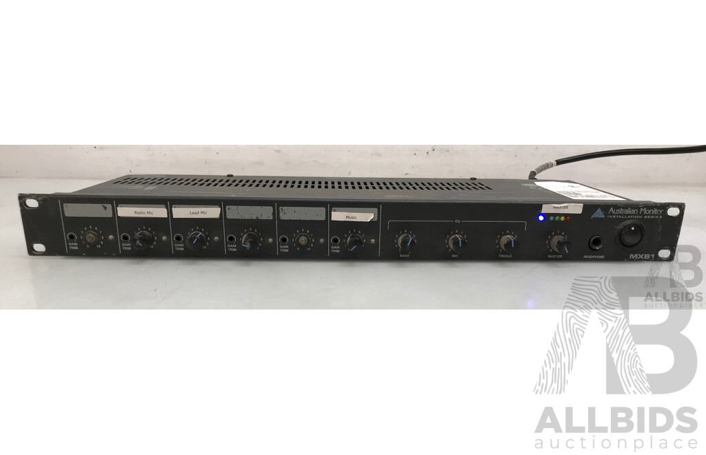 Australian Monitor (MX61) 6 Channel Mono Mixer