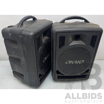 Okayo Wireless 50W Sound System - Lot of 2