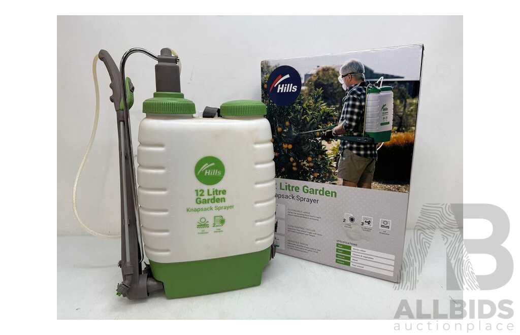 Hills 12 Ltr Garden Knapsack Sprayer