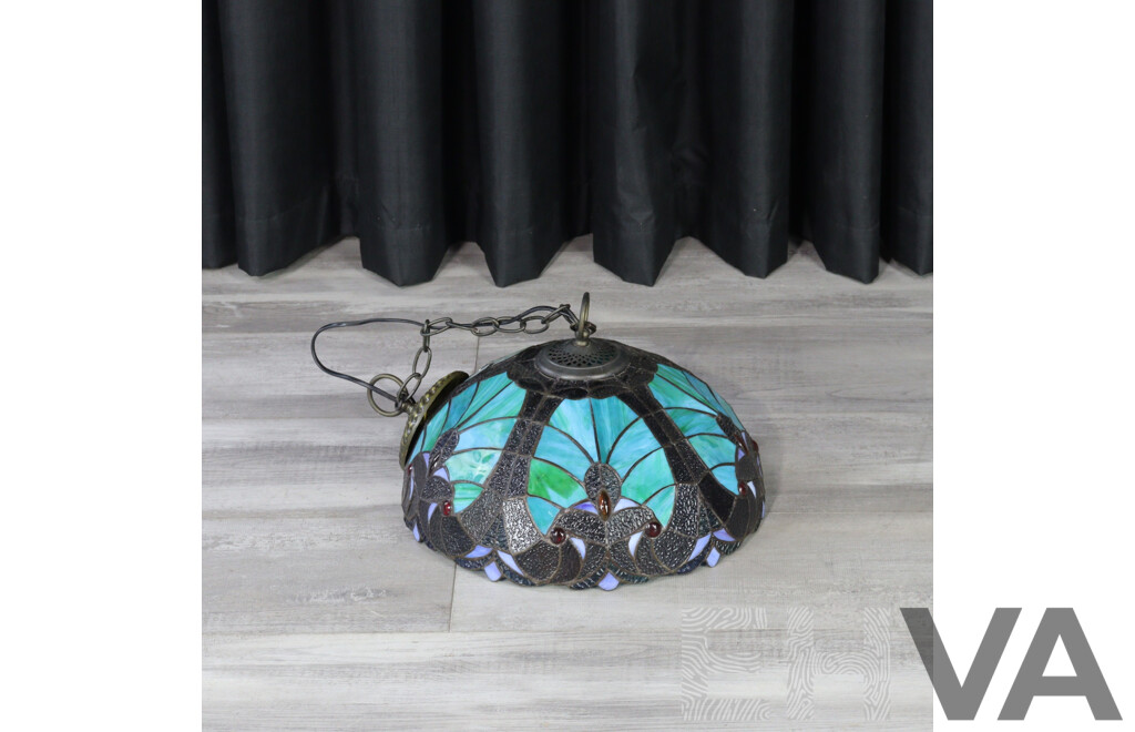 Faux Leadlight Pendent Light Shade