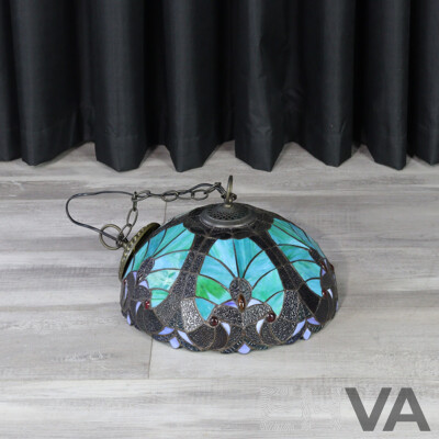 Faux Leadlight Pendent Light Shade