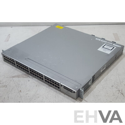 Cisco (WS-C3850-48PW-S) Catalyst 3850 48 PoE+ 48-Port Managed Gigabit Ethernet Switch