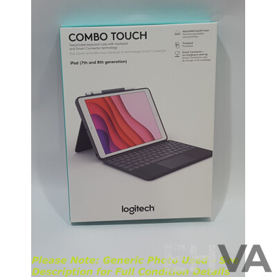 Logitech (YU0040) Combo Touch Detachable Keyboard Case with Trackpad (For 7th / 8th Gen iPad)