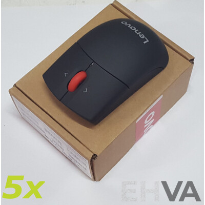 Lenovo (0A36188) Laser Wireless Mouse - Lot of Five *Brand New
