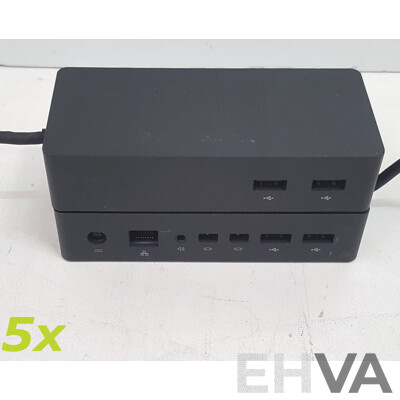 Microsoft (1661) Surface Dock - Lot of Five