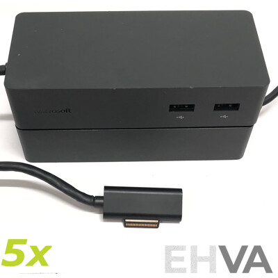 Microsoft (1661) Surface Dock w/ Power Supply - Lot of Five