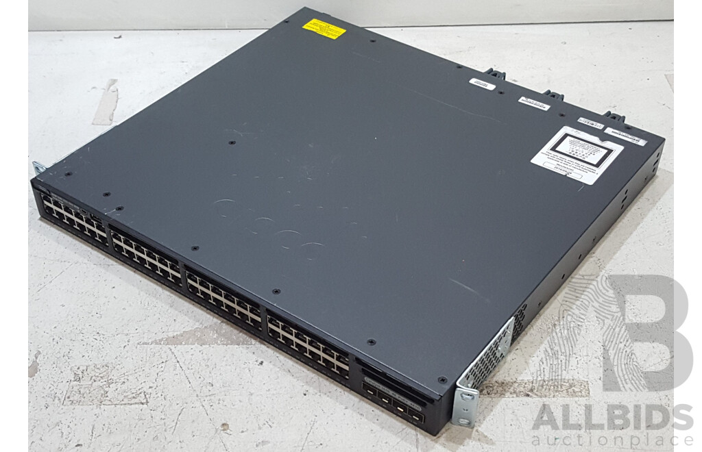 Cisco (WS-C3650-48PS-S) Catalyst 3650 48 PoE+ 4X1G 48-Port Gigabit Ethernet Switch