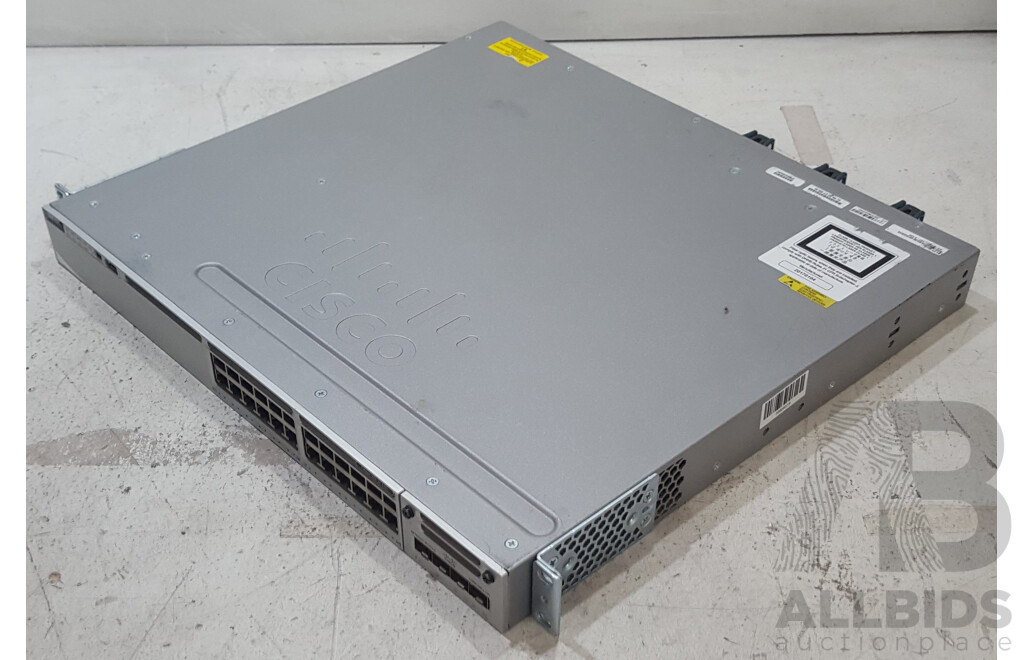 Cisco (WS-C3850-24P-S) Catalyst 3850-24-PoE+ 24-Port Gigabit Switch