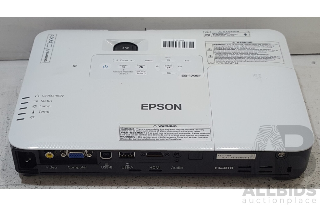 Epson (EB-1795F) Full HD 3LCD Projector