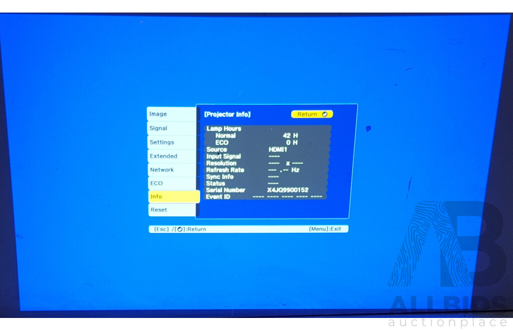 Epson (EB-U42) WUXGA 3LCD Projector