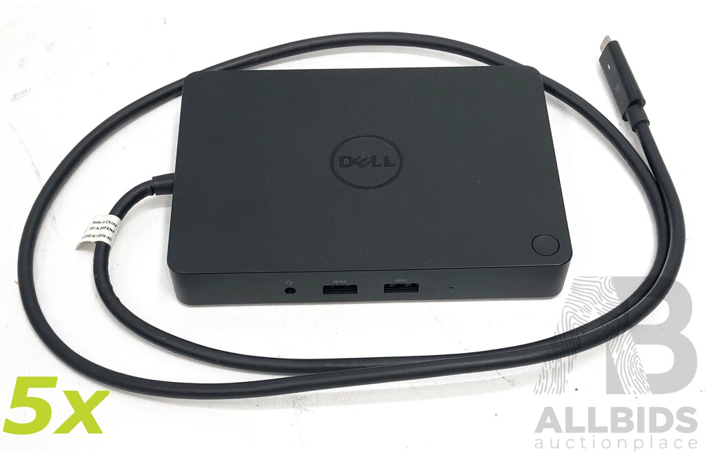 Dell (K17A) WD15 USB-C Docking Station- Lot of Five