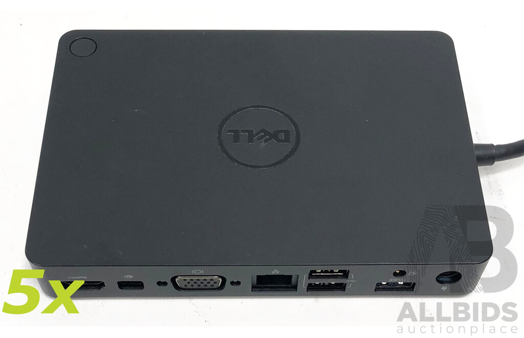 Dell (K17A) WD15 USB-C Docking Station- Lot of Five