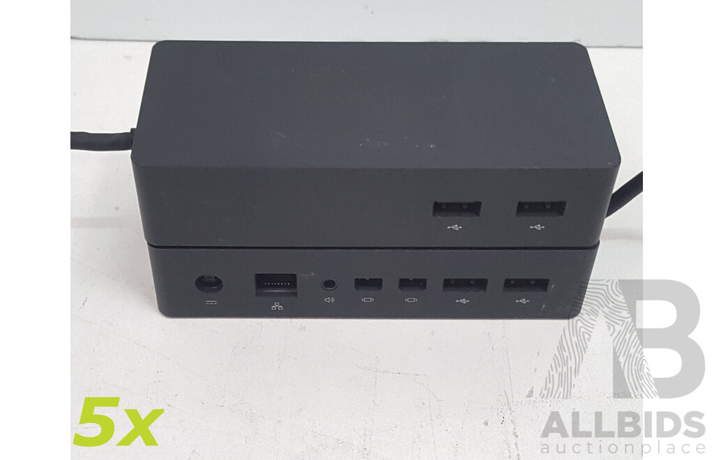 Microsoft (1661) Surface Dock - Lot of Five