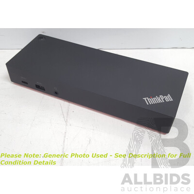 Lenovo (DUD9011D1) ThinkPad Hybrid USB-C with USB-A Dock w/ Power Supply